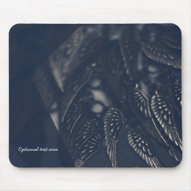Dark Angel Wings Gothic Glam Personalized Mouse Pad (Front)