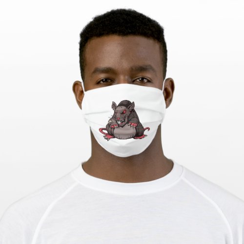 Dark Angry Rat Adult Cloth Face Mask