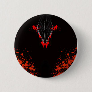 Dark Anime Fantasy Crow and Demon Art Button