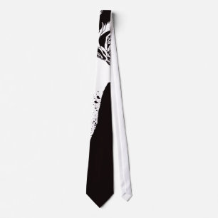 Dark Anime Fantasy Crow and Demon Art Neck Tie