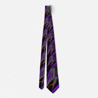Dark Anime Fantasy Crow and Demon Art Neck Tie