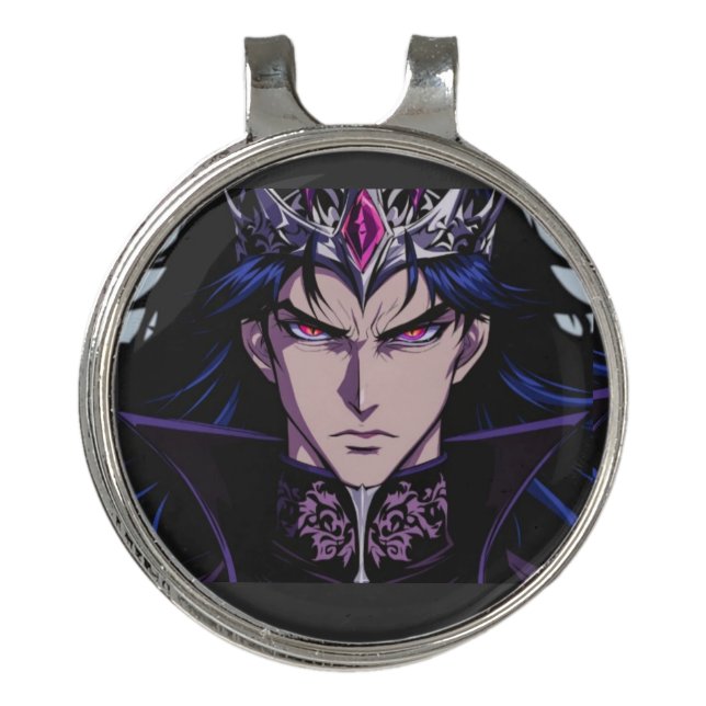 Dark Anime King Fantasy Pendant Golf Hat Clip (Front)