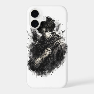 Dark Anime Warrior Bandaged Ninja Grunge Art iPhone 17 Case