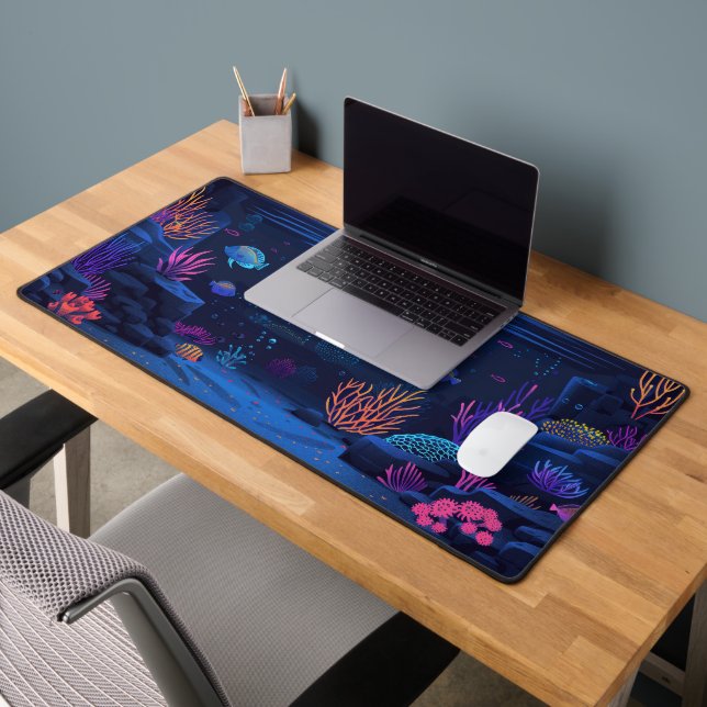 Dark Aquarium Desk Mat (Office 2)