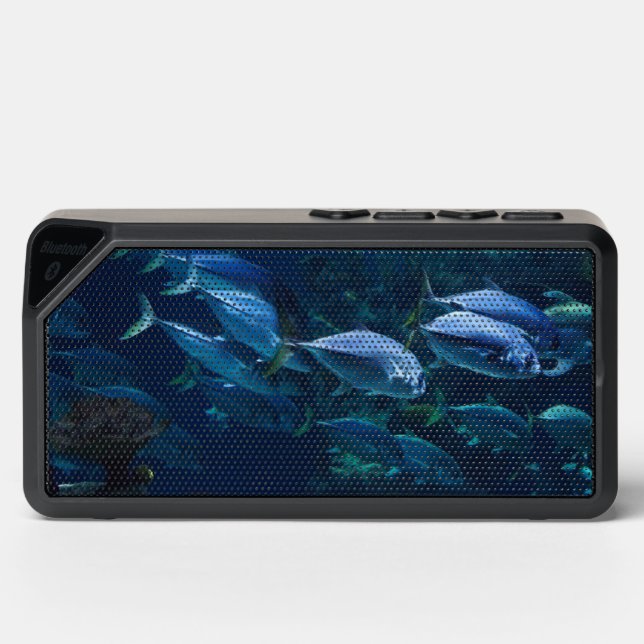Dark Aquarium Fish Shoal Bluetooth Speaker (Front)