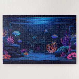 Dark Aquarium Jigsaw Puzzle