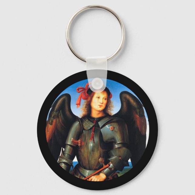 Dark Archangel Michael Keychain (Front)