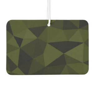 Dark army green black geometric mesh pattern cool air freshener