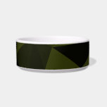 Dark army green black geometric mesh pattern cool  bowl<br><div class="desc">Dark army green black geometric mesh pattern cool geometry shapes. Elegant cool triangle geometric mesh with dark to light army military and black gradient. Unique abstract modern design for him.</div>