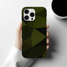 Dark army green black geometric mesh pattern cool