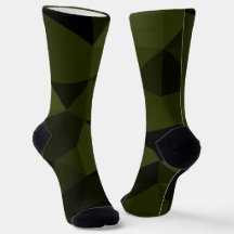 Dark army green black geometric mesh pattern cool