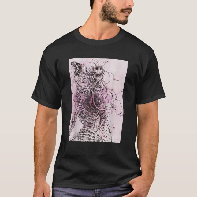 Dark Art Grunge Goth Occult Gothic Aesthetic Girl  T-Shirt (Front)