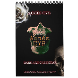 Dark Art Wall Calendar – Vertical Format