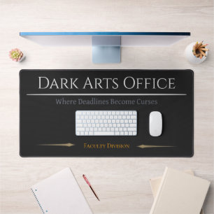 Dark Arts Desk Mat Gothic Office Wizard Decor