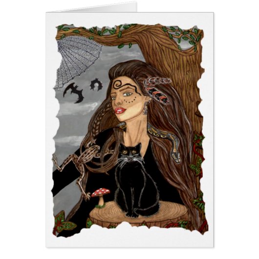 Dark Arts Sorceress Blank Card (Front)