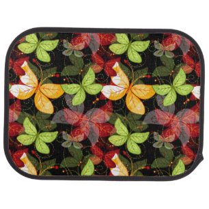 Dark Autumn Pattern Car Mat