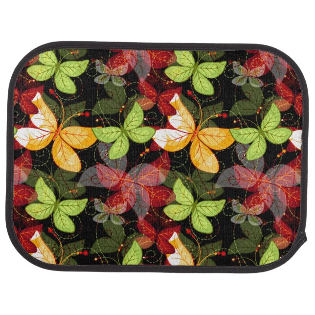 Dark Autumn Pattern Car Mat (Rear)