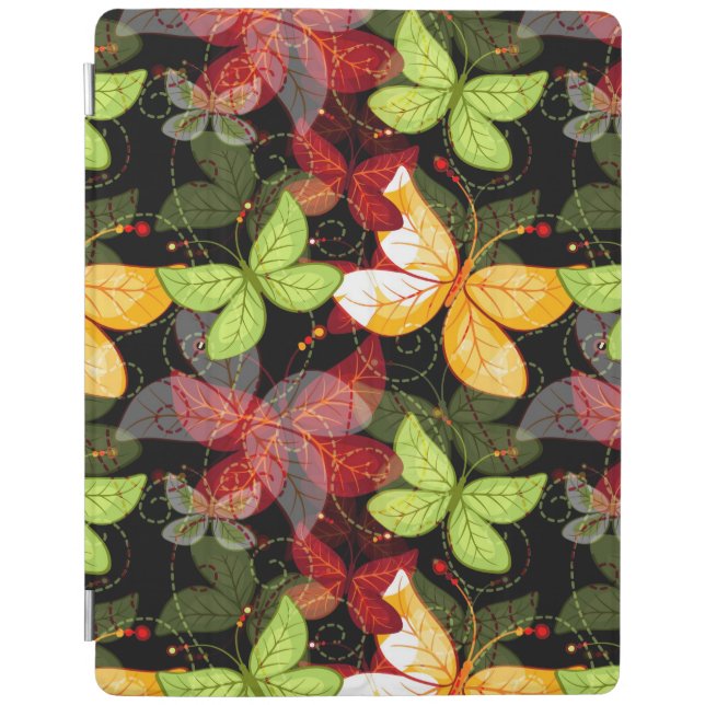 Dark Autumn Pattern iPad Smart Cover (Front)