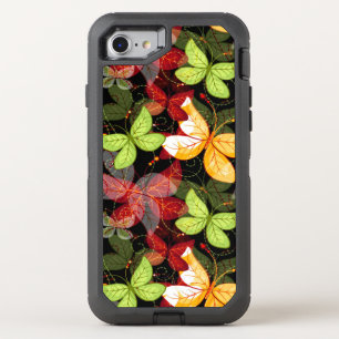 Dark Autumn Pattern OtterBox Defender iPhone SE/8/7 Case