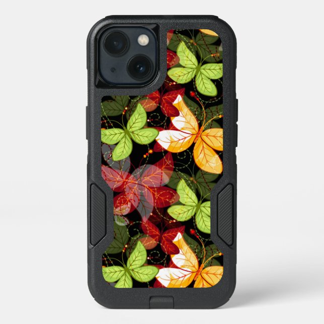 Dark Autumn Pattern Otterbox iPhone Case (Back)