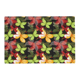 Dark Autumn Pattern Placemat