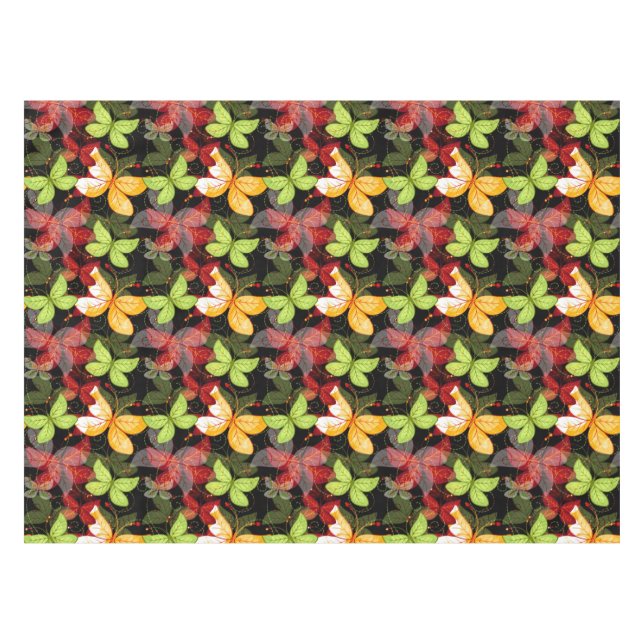 Dark Autumn Pattern Tablecloth (Front (Horizontal))