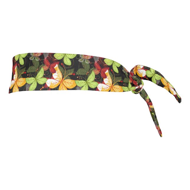 Dark Autumn Pattern Tie Headband (Rotate 90)