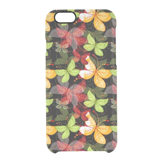 Dark Autumn Pattern Uncommon iPhone Case (Back)