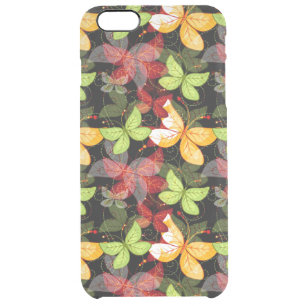 Dark Autumn Pattern Clear iPhone 6 Plus Case
