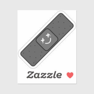 Dark Band-Aid Sticker