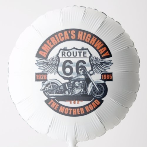 Dark Basic theme Route 66 Motorcycles Balloon