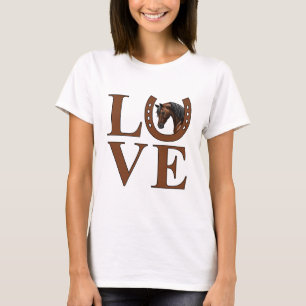 Dark Bay Horse I Love Arabians T-Shirt