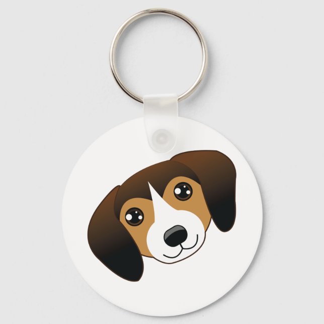 Dark Beagle Keychain (Front)