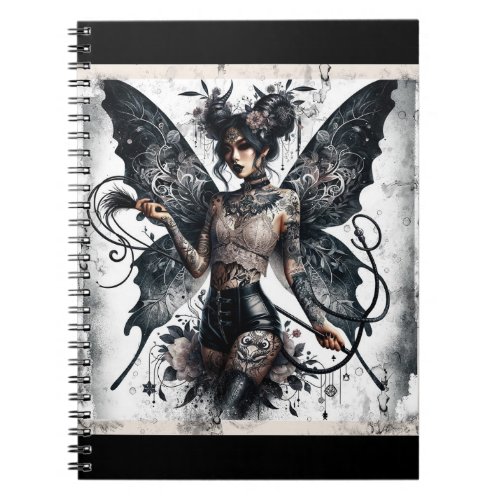 Dark Beauty Gothic Asian Fairy Tattoos  Whip Notebook