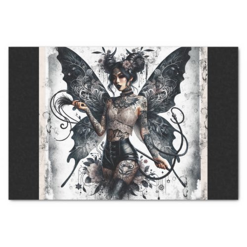Dark Beauty Gothic Asian Fairy Tattoos  Whip Tissue Paper