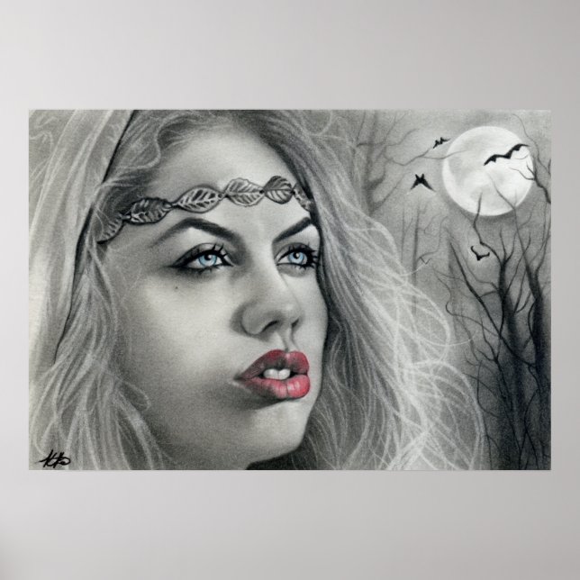 Dark Beauty Moon Shadows Poster (Front)