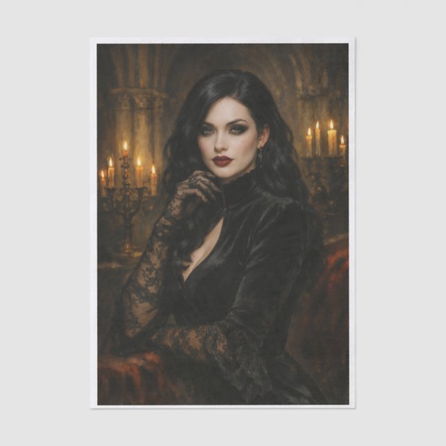 Dark Beauty  Tissue Paper (Front)