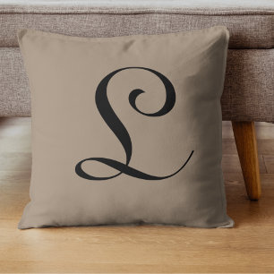 Dark Beige (RAL 1019 Gray Beige) Throw Pillow