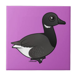 Dark-bellied Brant Goose Small Ceremic Tile (4.25