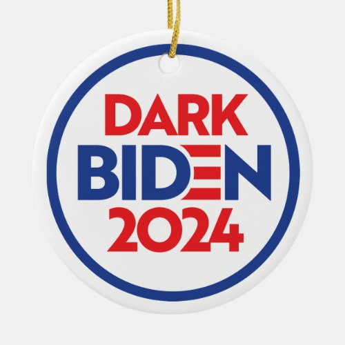 Dark Biden 2024 Ceramic Ornament