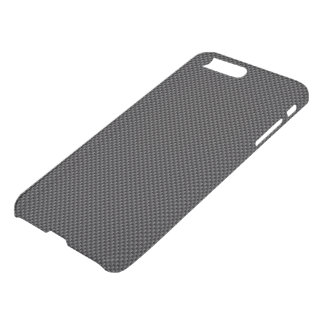 Dark Black and Charcoal Grey Carbon Fiber Polymer iPhone 8 Plus/7 Plus Case