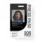 Dark Black Modern & Minimal Press Pass Photo ID