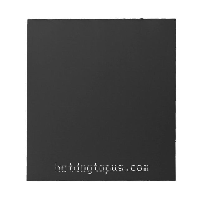 Dark Black Notepad for White Gel Pens and Markers (Front)