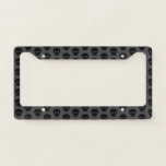 Dark Black Skull Pattern License Plate Frame
