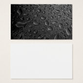 Dark Black Water Droplets Textured Design (Front & Back)
