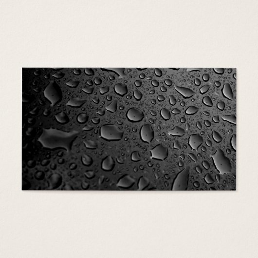 Dark Black Water Droplets Textured Design (Front)