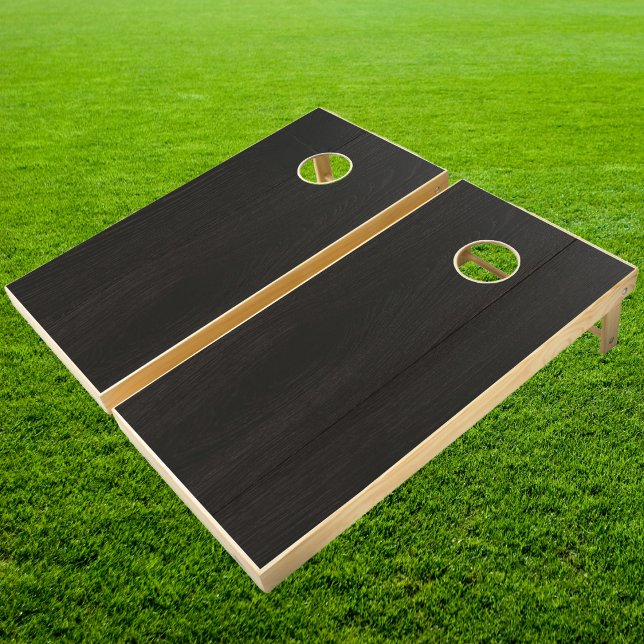 Dark Black Wood Cornhole Set (Creator Uploaded)
