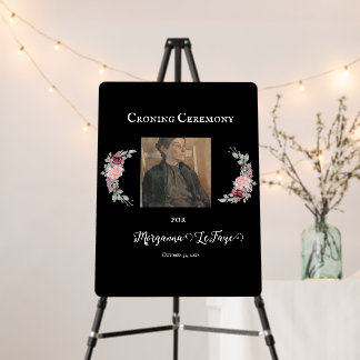 Dark Bloom Croning Ceremony Foam Board