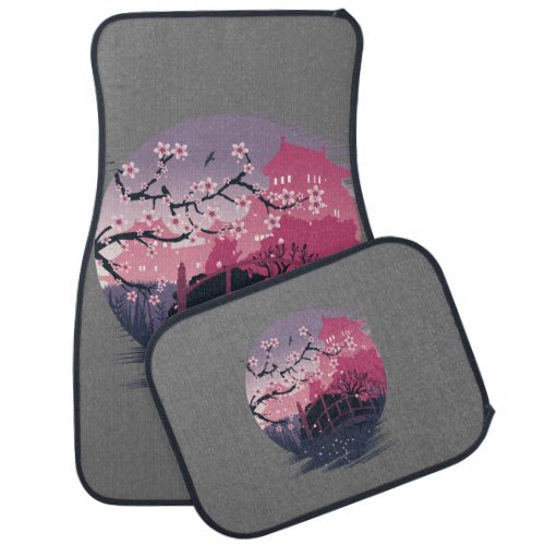 Dark Blossom    Car Floor Mat