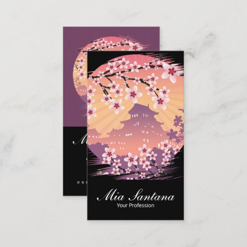 Dark Blossom Profession Business Card